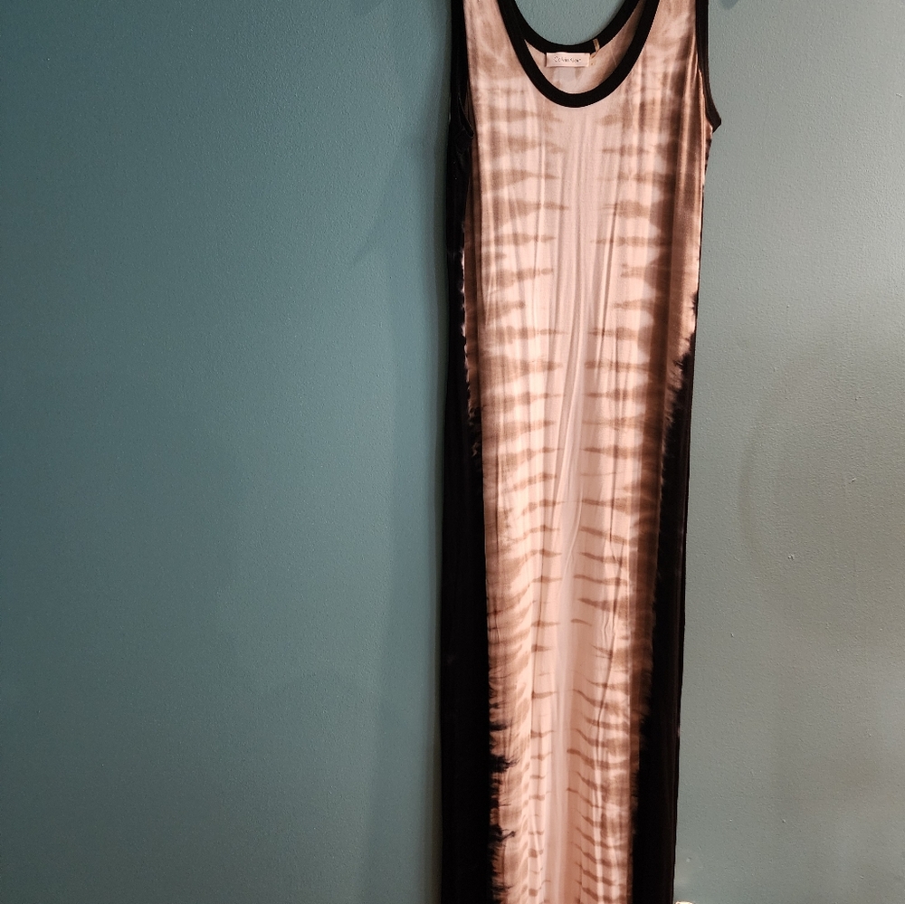 Calvin Klein tie die maxi dress